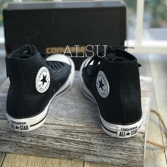 Converse Ctas Stingray Metallic HI Black W AUTHENT - Picture 4 of 7